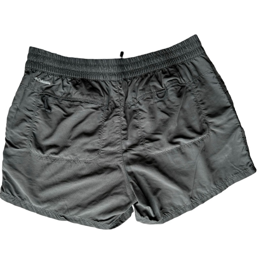 Columbia Women's Gray Lightweight Elastic Waistband Hiking Shorts Size L